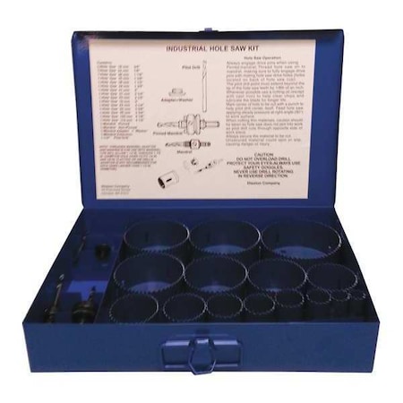 Industrial Bi-Metal Hole Saw Kit, 20 pcs. MPN:9599