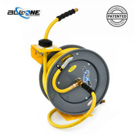 OilShield® Rubber All-In-One Air Hose Reel Single Arm Assembly with 3/8