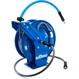 BluShield Rubber Pressure Washing Dual Arm Hose Reel 3/8