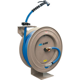 AG-Lite® HD Retractable Water Hose Reel 6' Lead-In Hose Spray Nozzle 5/8