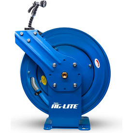 AG-Lite® Heavy-Duty Retractable Water Hose Reel 6' Lead-In Hose Spray Nozzle 5/8