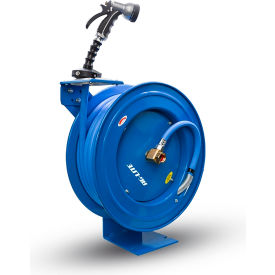 AG-Lite® Heavy-Duty Retractable Water Hose Reel 6' Lead-In Hose Spray Nozzle 3/4