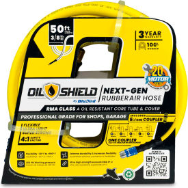 OilShield® Rubber Air Hose Assembly with 5 in 1 Coupler 3/8