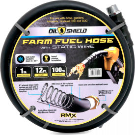 OilShield® Rubber Farm Fuel Transfer Hose with Static Wire 1