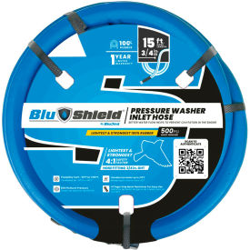 BluShield Pressure Washer Inlet Hose 3/4 x 15'L 3000 PSI BS3415-IH