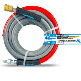 BluShield Double Wire Pressure Washing Hose 3/8 x 100'L 6000 PSI PWDW38100