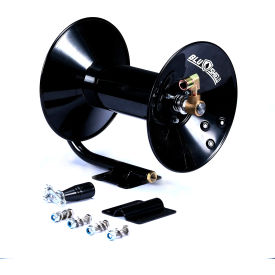 BluShield Steel Pressure Washer Manual Hose Reel with 100'L Hose 4100 PSI PWMR100
