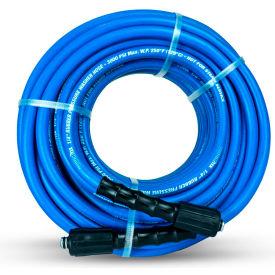 Tough-Tek Rubber Pressure Washing Hose with M22 Coupler 1/4 x 100'L 3000 PSI TTPW14100-NM