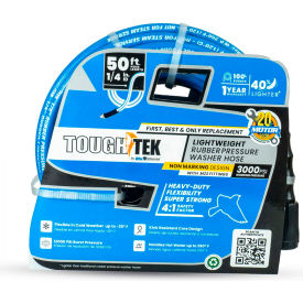 Tough-Tek Rubber Pressure Washing Hose with M22 Coupler 1/4 x 50'L 3000 PSI TTPW1450-NM