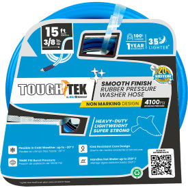 Tough-Tek Rubber Pressure Washing Hose 3/8 x 15'L 4000 PSI TTPW3815-NM