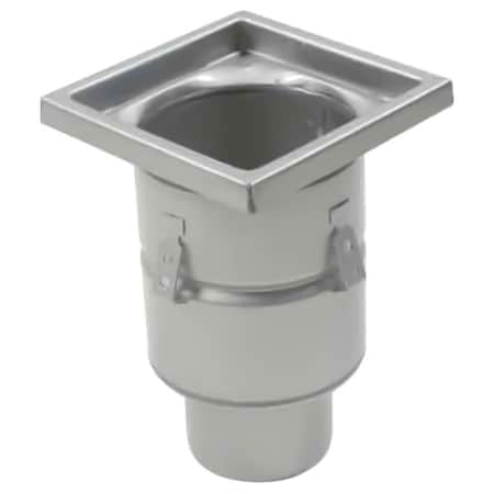Square Floor Drain, 304 Stainless Steel, 4