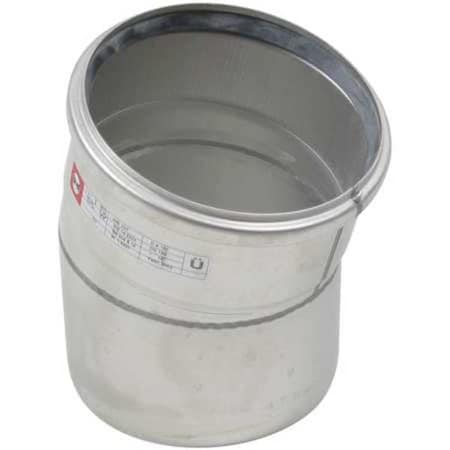 15° Closet Bend, 4 x 3-7/8 in, 316 Stainless Steel, Push-Fit, Female Socket x Male Push-Fit MPN:B4-15-316