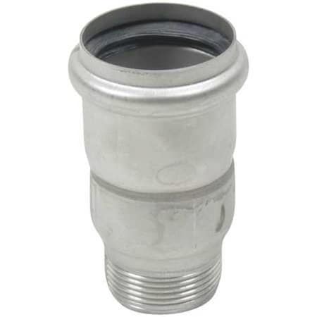 2 in Push-Fit Adapter, 316 Stainless Steel, Female x Male Socket, Pickled and Passivated Finish MPN:MA-2x2-316