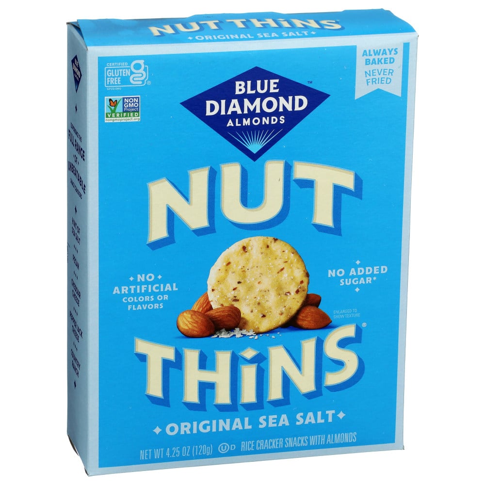 Blue Diamond Nut Thins, Almond, 4.25 Oz, Total Qty 12 MPN:4426