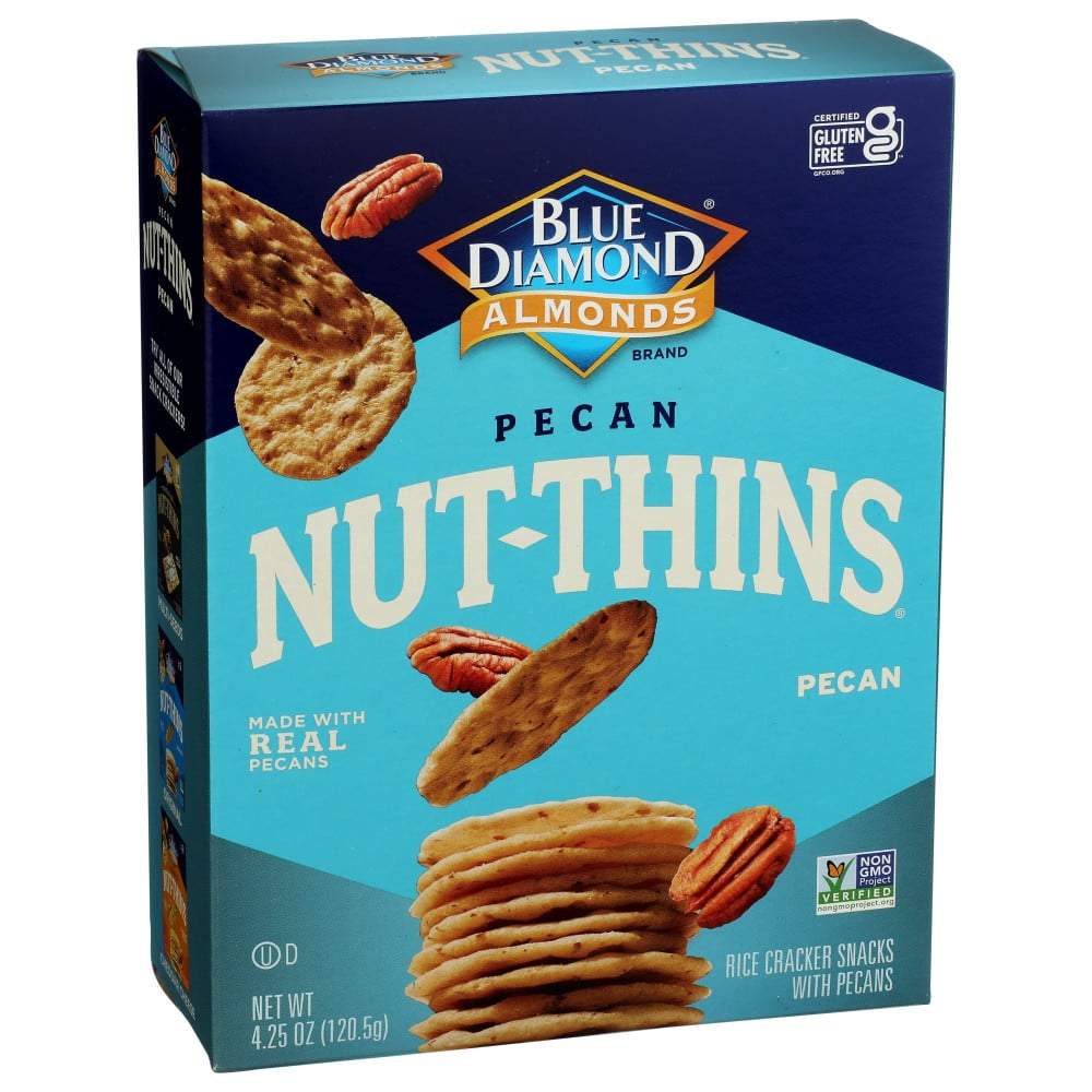Blue Diamond Nut Thins, Pecan, 4.25 Oz, Total Qty 12 MPN:4428
