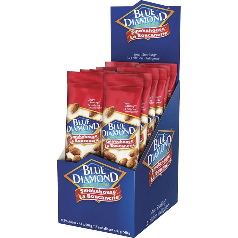 BlueDiamond Smokehouse Almonds - Smokehouse BBQ - 1.50 oz - 12 / Box MPN:5179