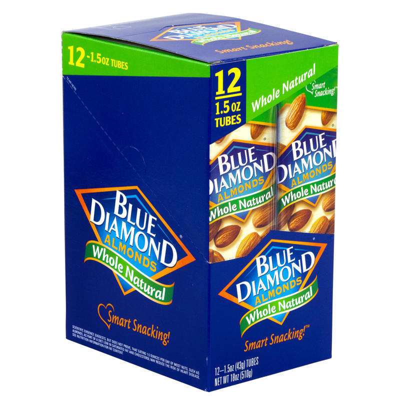 BLUE DIAMOND Almonds Whole Natural, 1.5 oz, 12 Count MPN:05203