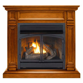 Duluth Forge Dual Fuel Ventless Gas Fireplace w/Mantel 32000 BTU Remote Apple Spice DFS-400R-2AS DFS-400R-2AS