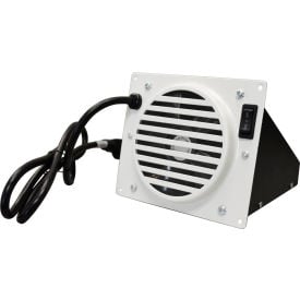 HearthSense Vent Free Heater Fan Kit For 20K - 30K BTU Heaters Wall Heaters Rocket White MGB100-RW