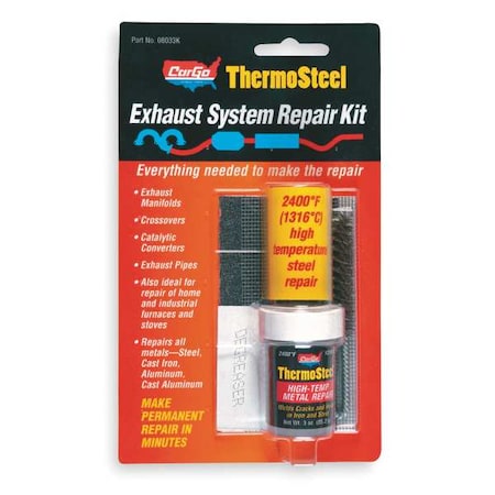 Crack Repair Kit, High Temp, Dark Gray MPN:18022KTRI
