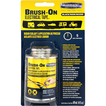 Brush-On Electrical Tape, Black, 4 oz MPN:BOT55TRI