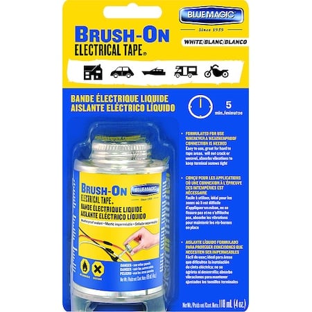Brush-On Electrical Tape, White, 4 oz MPN:BOT59TRI