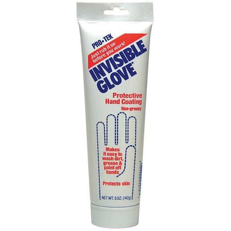 Protective Hand Cream, Invisible Glove, Liquid, 5 oz Tube, Non-Greasy, Fragrance Free MPN:5215-12