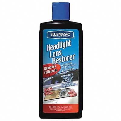 Headlight Lens Restorer 8 Oz Bottle Blue MPN:725-06