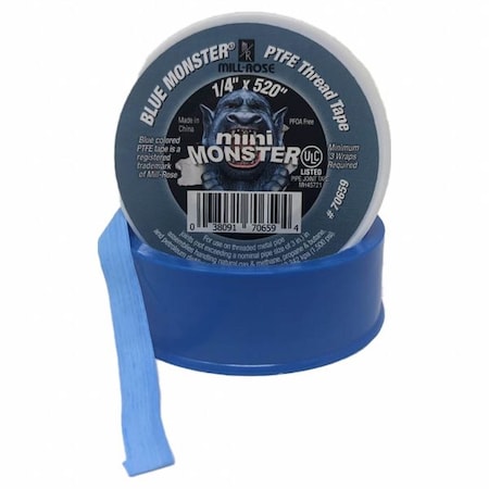 Blue Monster PTFE Thread Seal Tape, 1/4