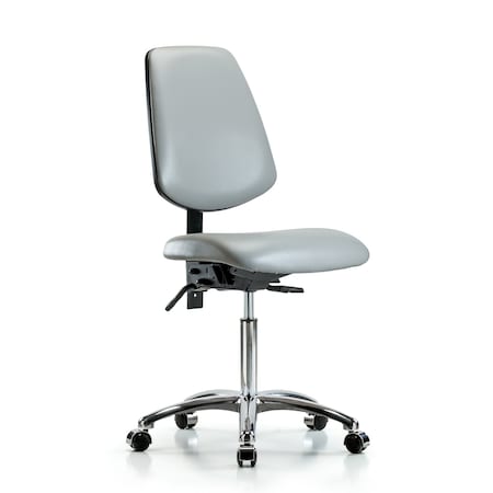 Vin Med Ben Chair w/ Med Bk Chr Cast Dov MPN:BR-VMBCH-MB-CR-T0-A0-NF-CC-8567