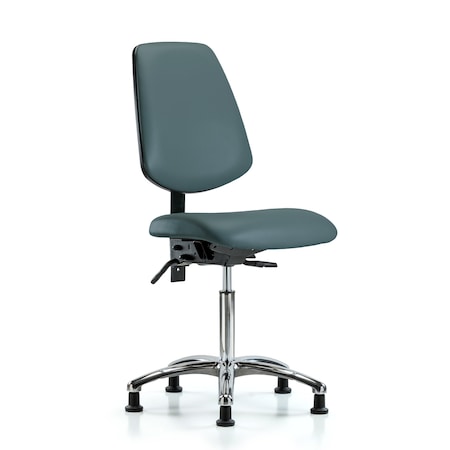 Vin Med Ben Chair w/ Med Bk Chr Gld Blu MPN:BR-VMBCH-MB-CR-T0-A0-NF-RG-8546