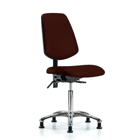 Vin Med Ben Chair w/ Med Bk Chr Gld Burg MPN:BR-VMBCH-MB-CR-T0-A0-NF-RG-8569