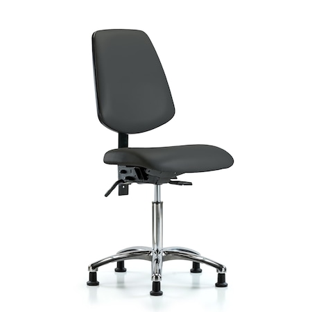 Vin Med Ben Chair w/ Med Bk Chr Gld Gry MPN:BR-VMBCH-MB-CR-T0-A0-NF-RG-8605