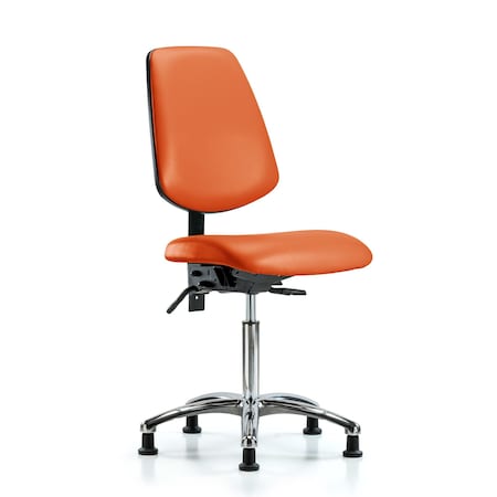 Vin Med Ben Chair w/ Med Bk Gld Orange, Frame Material: Cast Aluminum MPN:BR-VMBCH-MB-CR-T0-A0-NF-RG-8613