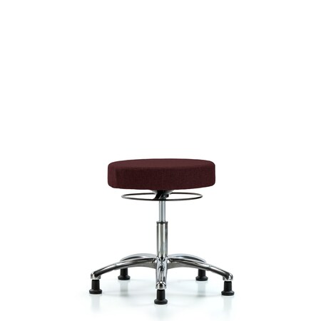 Desk Stool, Chrome, Fabric, Glides, Bur MPN:BR-FDHSO-CR-RG-F41