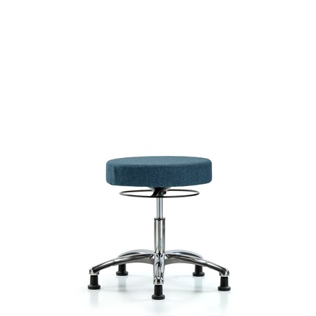 Desk Stool, Chrome, Fabric, Glides, Blu MPN:BR-FDHSO-CR-RG-F43