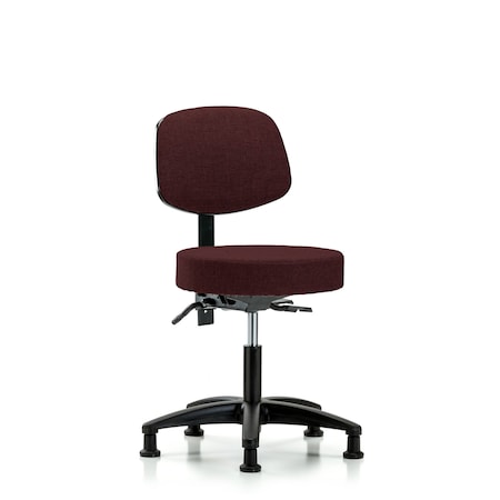 Desk Stool, Fabric, Bk, Glides, Bur MPN:BR-FDHST-RG-T0-RG-F41