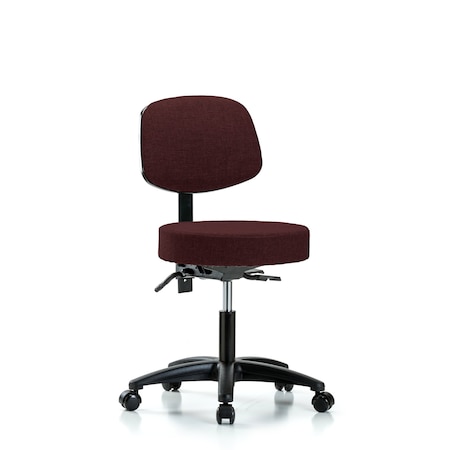 Desk Stool, Fabric, Bk, Tilt Casters, Bur MPN:BR-FDHST-RG-T1-RC-F41