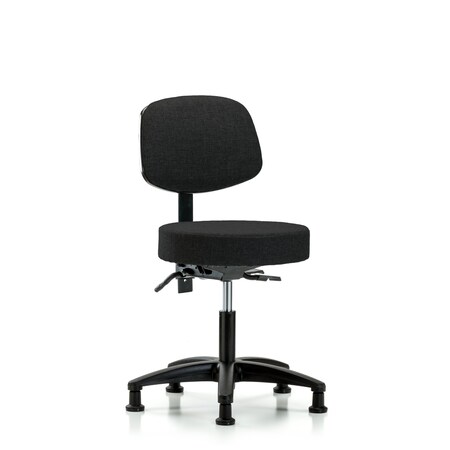 Desk Stool, Fabric, Bk, Tilt Glides, Blk MPN:BR-FDHST-RG-T1-RG-F42