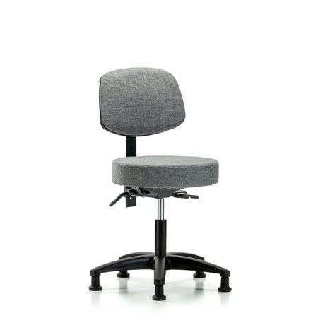 Desk Stool, Fabric, Bk, Tilt Glides, Gry MPN:BR-FDHST-RG-T1-RG-F44