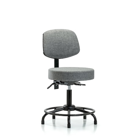 Desk Stool, Fab, Bk, RT, Tilt, Glides, Gry MPN:BR-FDHST-RT-T1-RG-F44