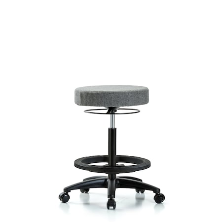 Bench Stool, Hi, Fabric, BF, Casters, Gry MPN:BR-FHBSO-RG-BF-RC-F44