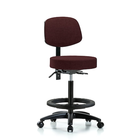Bench Stool, Hi, Fab, Bk, Tilt, BF, Cast, Bur MPN:BR-FHBST-RG-T1-BF-RC-F41