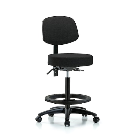 Bench Stool, Hi, Fab, Bk, Tilt, BF, Cast, Blk MPN:BR-FHBST-RG-T1-BF-RC-F42