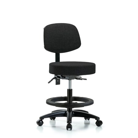 Bech Stool, Med, Fab, Bk, Tilt, BF, Cast, Blk MPN:BR-FMBST-RG-T1-BF-RC-F42