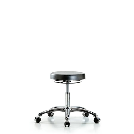 Desk Stool, Chrome, Poly, Casters MPN:BR-PDHSO-CR-CC