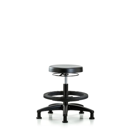 Bench Stool, Med, Poly, BF, Glides MPN:BR-PMBSO-RG-BF-RG