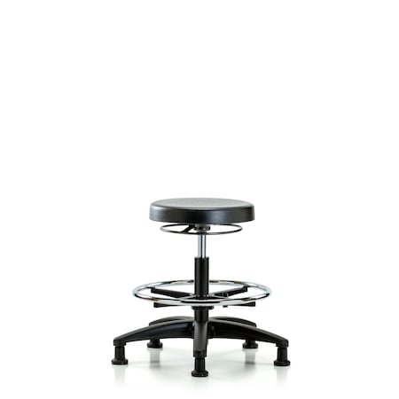 Bench Stool, Med, Poly, CF, Glides MPN:BR-PMBSO-RG-CF-RG