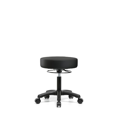 Desk Mini-Stools, Vinyl, Casters, Blk MPN:BR-VDHMS-RG-RC-8540