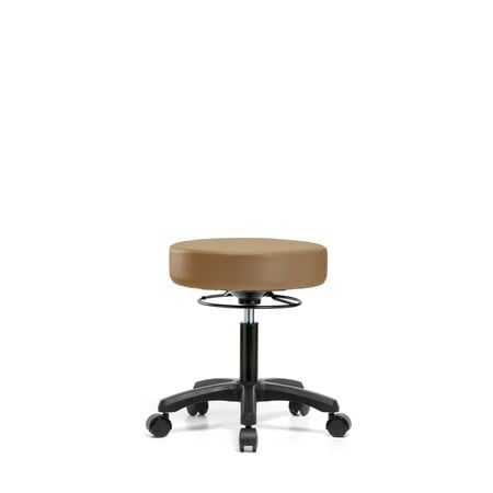 Desk Mini-Stools, Vinyl, Casters, Taupe MPN:BR-VDHMS-RG-RC-8584